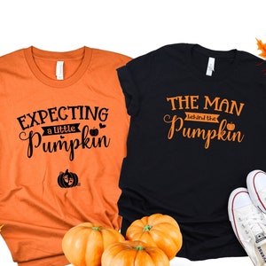 Fall Pregnancy Announcement Shirts, Expecting a little pumpkin Pregnancy Reveal Shirts, Thanksgiving Baby Announcement Shirt, Halloween Baby