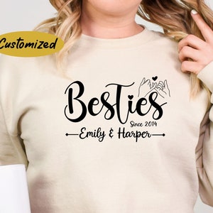Besties Since Shirt, Personalized Besties Tee, Best Friends