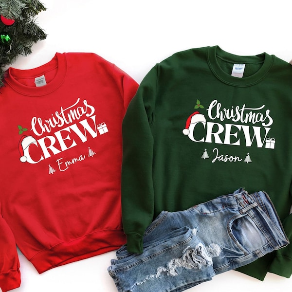 Custom Christmas Crew Sweatshirts, Family Christmas Sweatshirts, Matching Christmas Hoodies, Christmas Party Sweatshirts, Toddler Hoodies