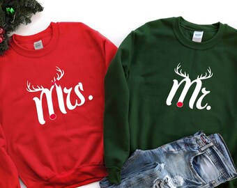 husband and wife christmas sweaters