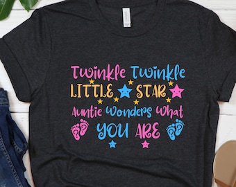 Family Twinkle Twinkle Little Star Shirt, Grandparents Gender Reveal Party Shirts, Gender Keeper Shirt, Keeper of the gender Shirt