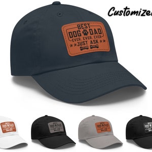 Best Dog Dad Ever Hat, Custom Dog Dad hat with Dog Names, Fathers Day Hat, Gift For Dog Dad, Fathers Day Gift for Dog Owner, Dog Lover