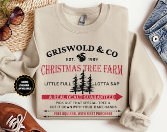 Christmas Vacation Tree Sweatshirt, Griswold Christmas Tree Farm Sweatshirt, Christmas Sweatshirt, Funny Holiday Sweater, Christmas Movie