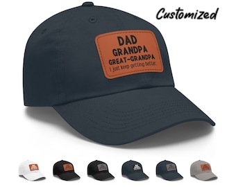 Dad Grandpa Great Grandpa Hat, Great Grandpa Hat, Gift For Great Grandpa, New Great Grandpa, Grandpa Baby Reveal Gift, Father's Day Gift