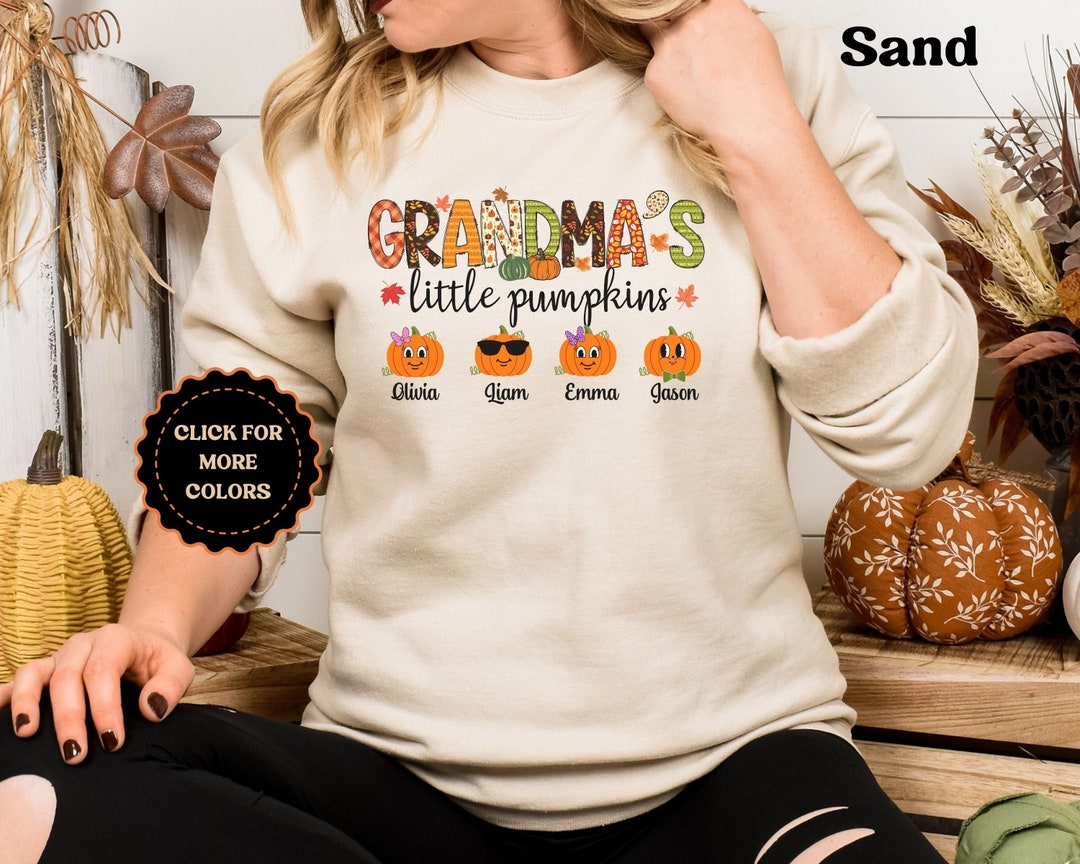 Abuela's Little Pumpkins - Family Personalized Custom Flag - Gift For Grandma