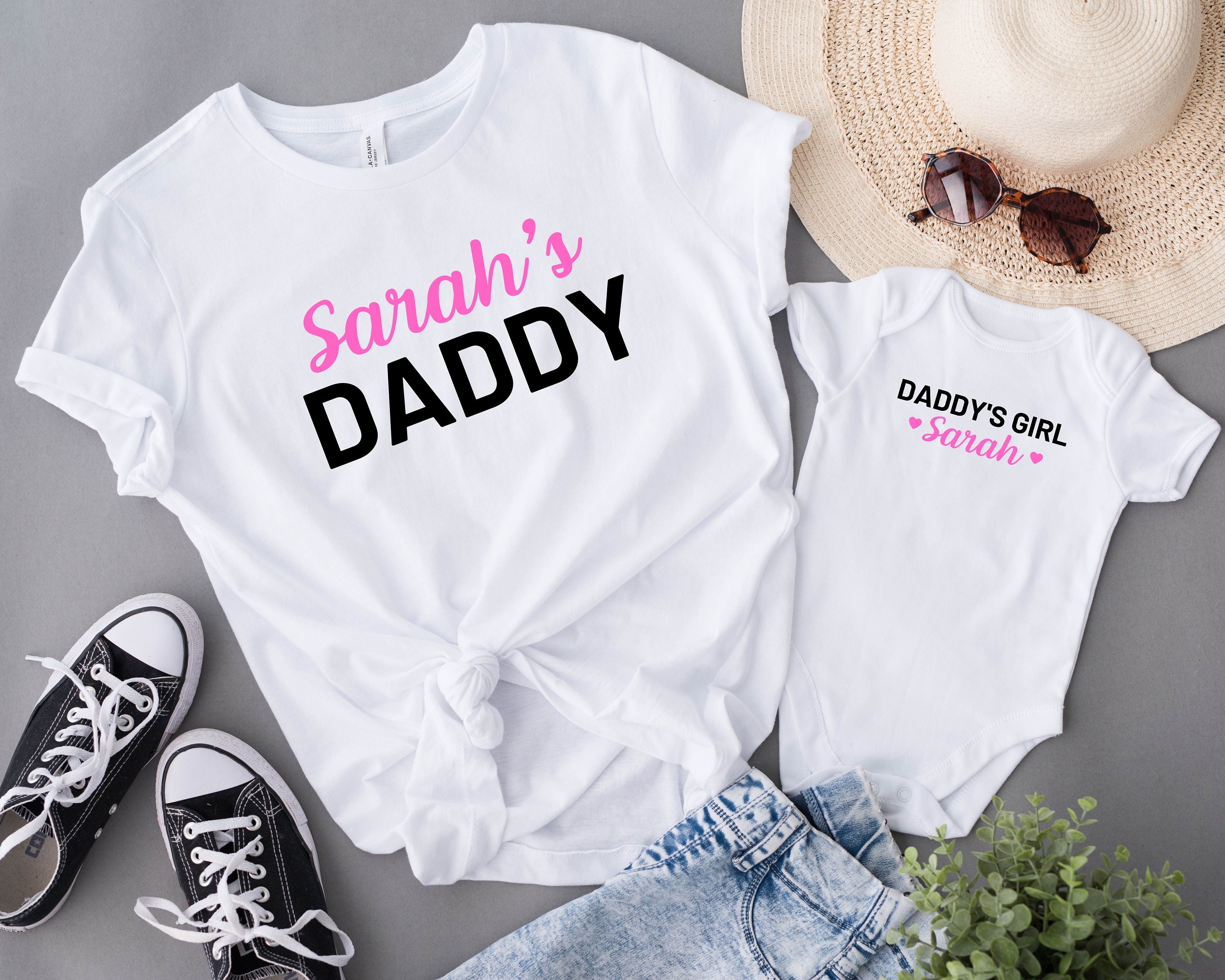 Personalized Daddy And Baby Shirt Daddy's Girl Shirt Etsy