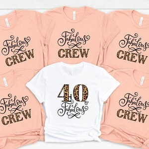 40th Birthday Shirt, Forty and Fabulous Shirt, 40 and Fabulous ...
