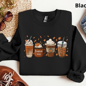 Fall Coffee Sweatshirt, Pumpkin Spice Sweatshirt, Cute Fall Sweatshirt, Pumpkin Spice Sweatshirt, Thanksgiving Sweatshirt, Coffee Lover