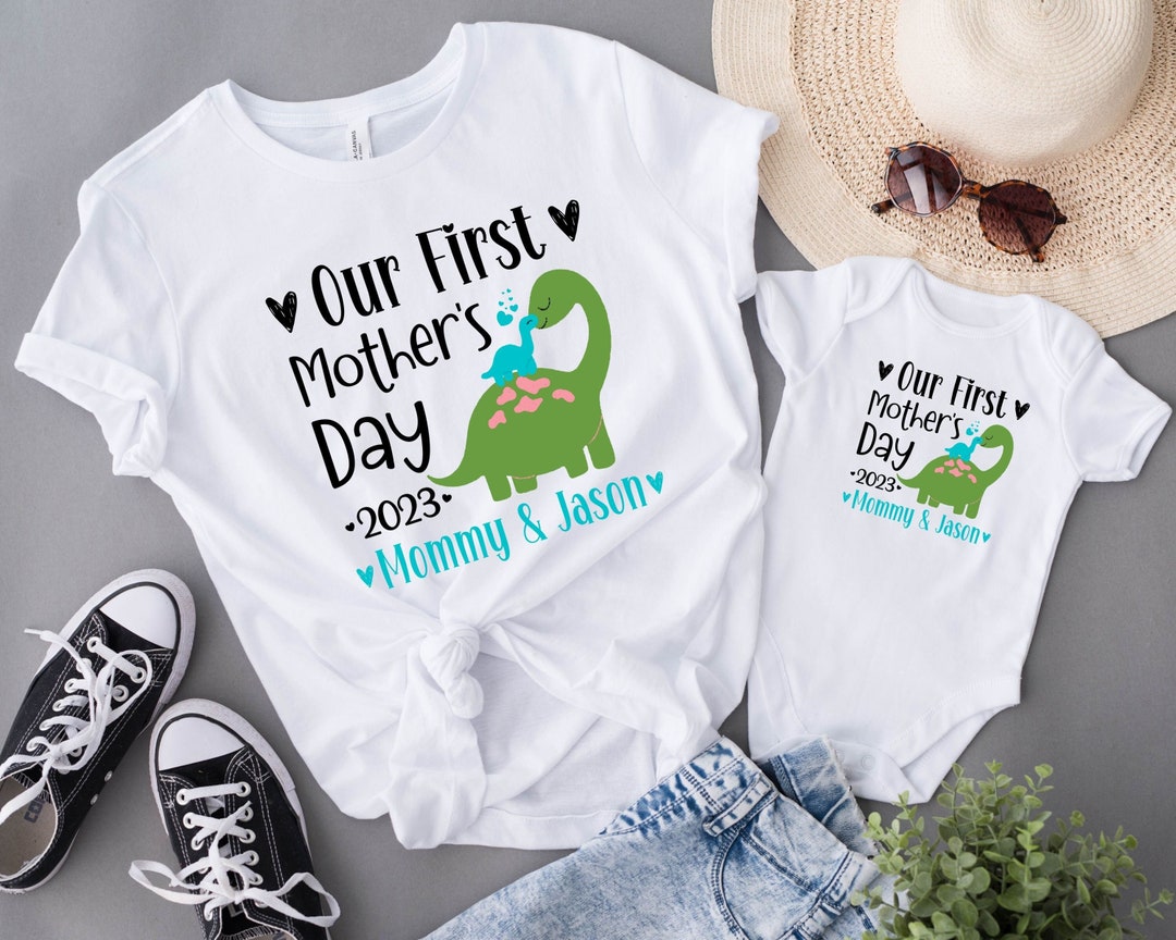 Personalized Our First Mothers Day Shirt Mommy and Me - Etsy