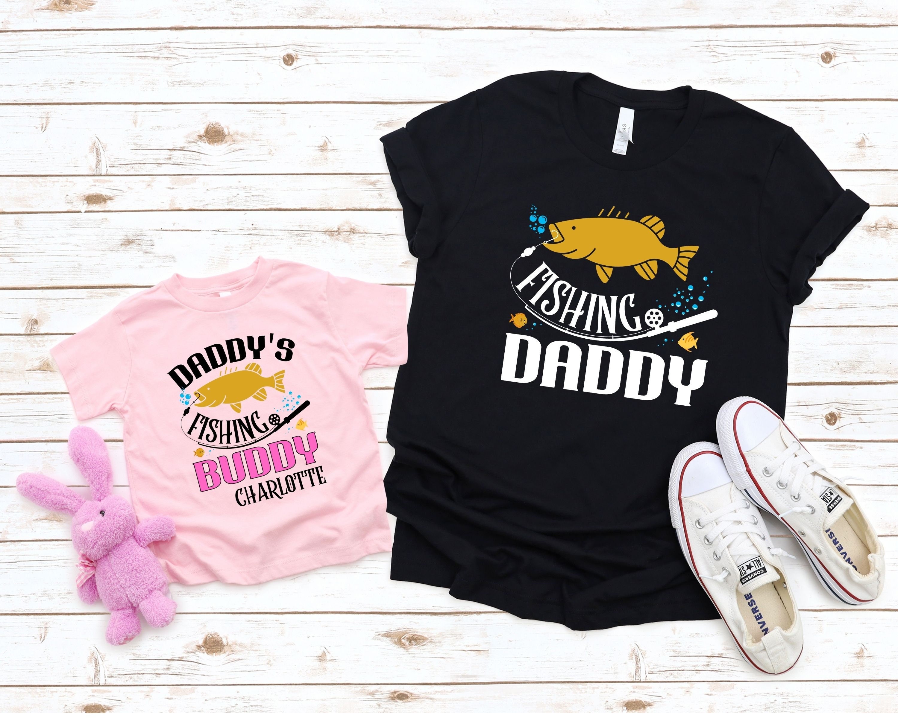 Personalized Daddy's Fishing Buddy, Daddy Shirt, Matching Daddy