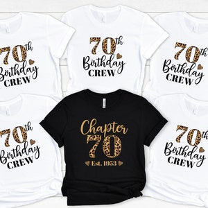 Custom Birthday Shirt, 70th Birthday Shirt, Chapter 70 Birthday Shirt ...