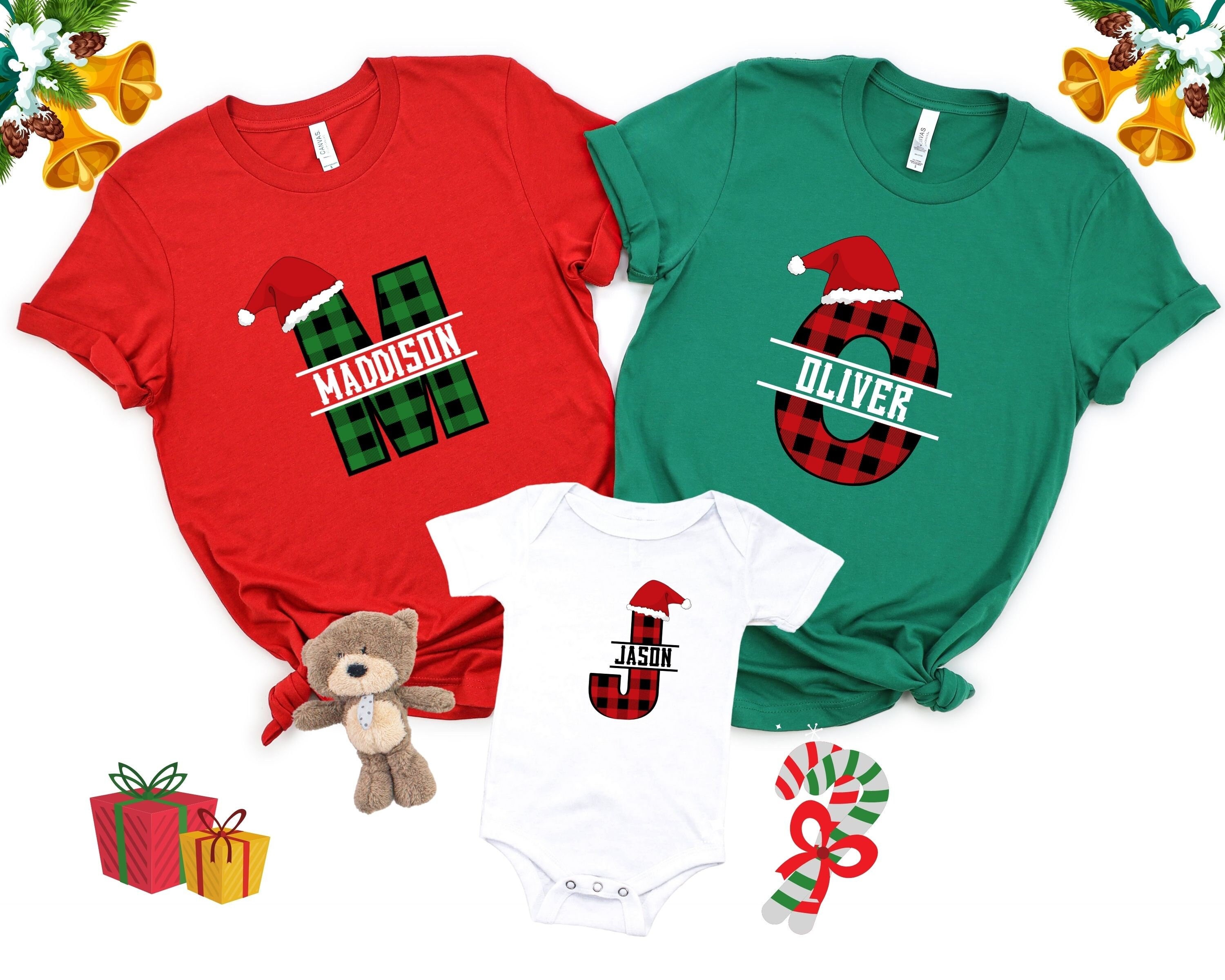 Personalized Christmas Shirt, Matching Family Christmas Shirts, Buffa…