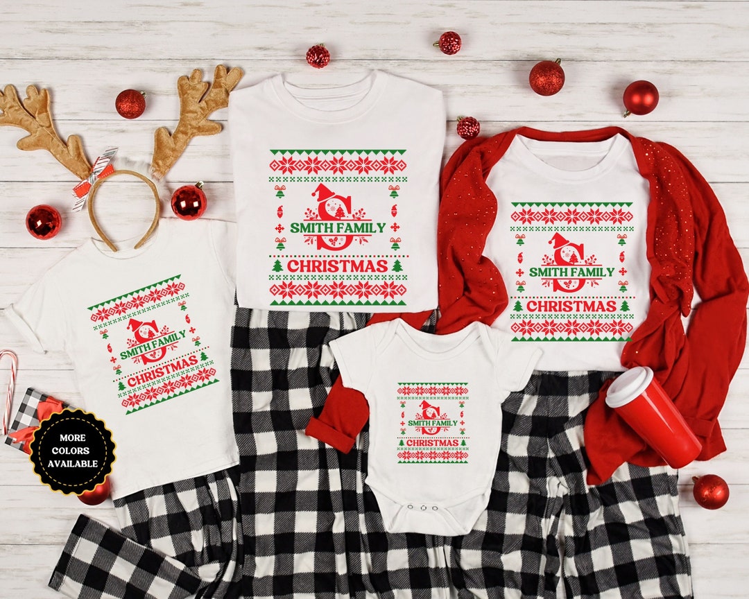 Custom Family Name Christmas Shirts, Personalized Family Christmas Shirts, Matching Christmas Shirts for Family, Ugly Christmas Shirts - Etsy Custom Family Name Christmas Shirts, Personalized Family Christmas Shirts, Matching Christmas Shirts for Family, Ugly Christmas Shirts - Etsy