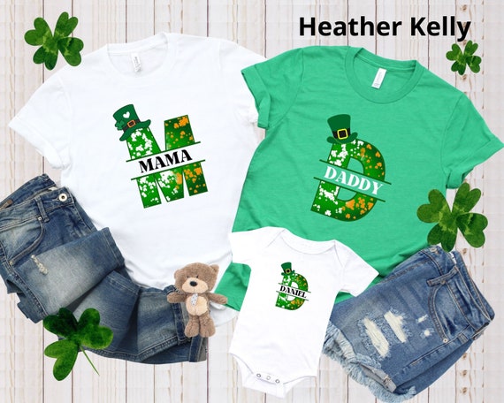 Personalized St Patrick's Day Shirt, Matching Family St Patrick's Day Shirts, Mama Mini St Pattys Day Shirt, Family Irish Shirt, Lucky Shirt