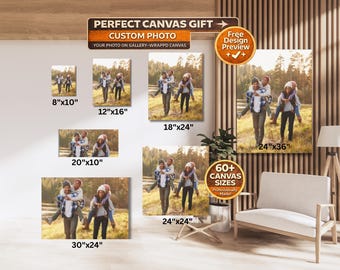 Canvas Gallery Wraps, Canvas Wall Art, Photo On Canvas, Family Photos, Wedding Pictures, Custom Canvas, Wall Decor, Photo Canvas, Baby Photo