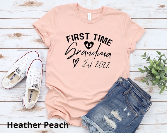 New Grandma Gift First Time Grandma Shirt New Grandma Gift First Time Grandma Shirt