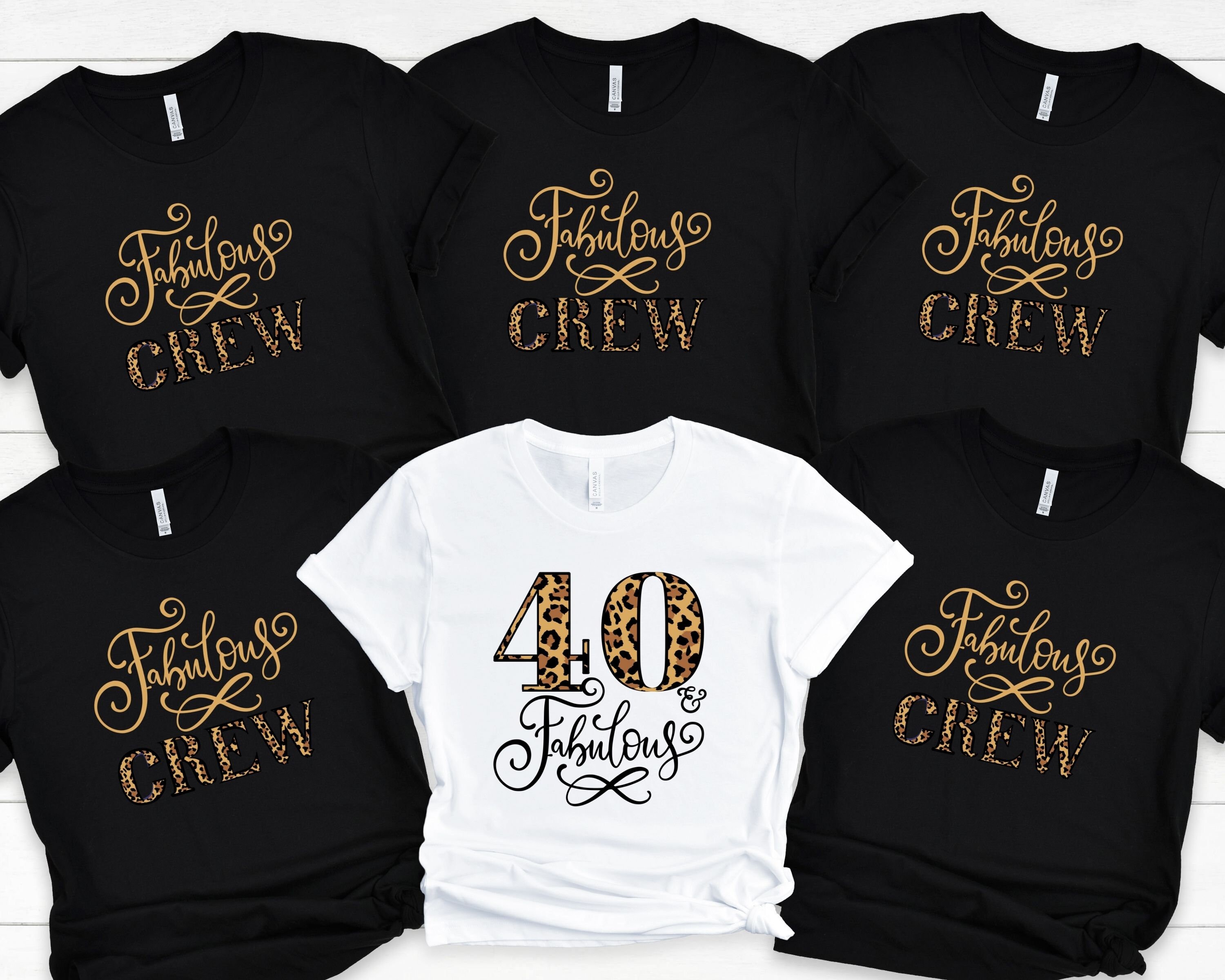 Forty T-Shirt 40 Birthday Tshirt 40 and Fabulous 40 Af Tee 40th Birthday Shirt 40th Birthday Tee 