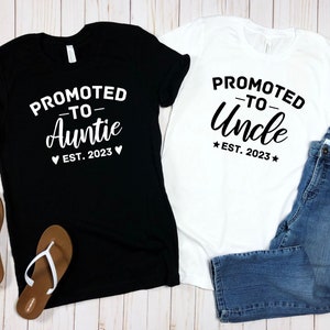 Custom Promoted Shirt, Promoted to Mommy Shirt, Pregnancy Announcement Shirt, Promoted to Grandma Shirt, First Time Grandma, Grandma Reveal image 3