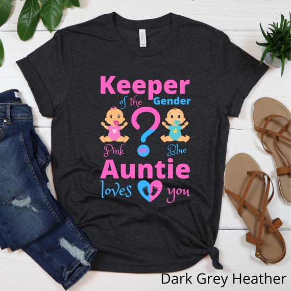 Womens Gender Reveal Tshirt Girl Or Boy Aunt Loves You & Sunglasses Womens Gender Reveal Tshirt Girl Or Boy Aunt Loves You & Sunglasses