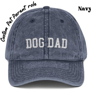 Custom Embroidered Pet Parent Hat, Dog Dad Cap, Dog Mom Hat, Fur Dad Gift, Best Dog Dad Cap, Pet Lover Gift, Adjustable Dog Owner Hat