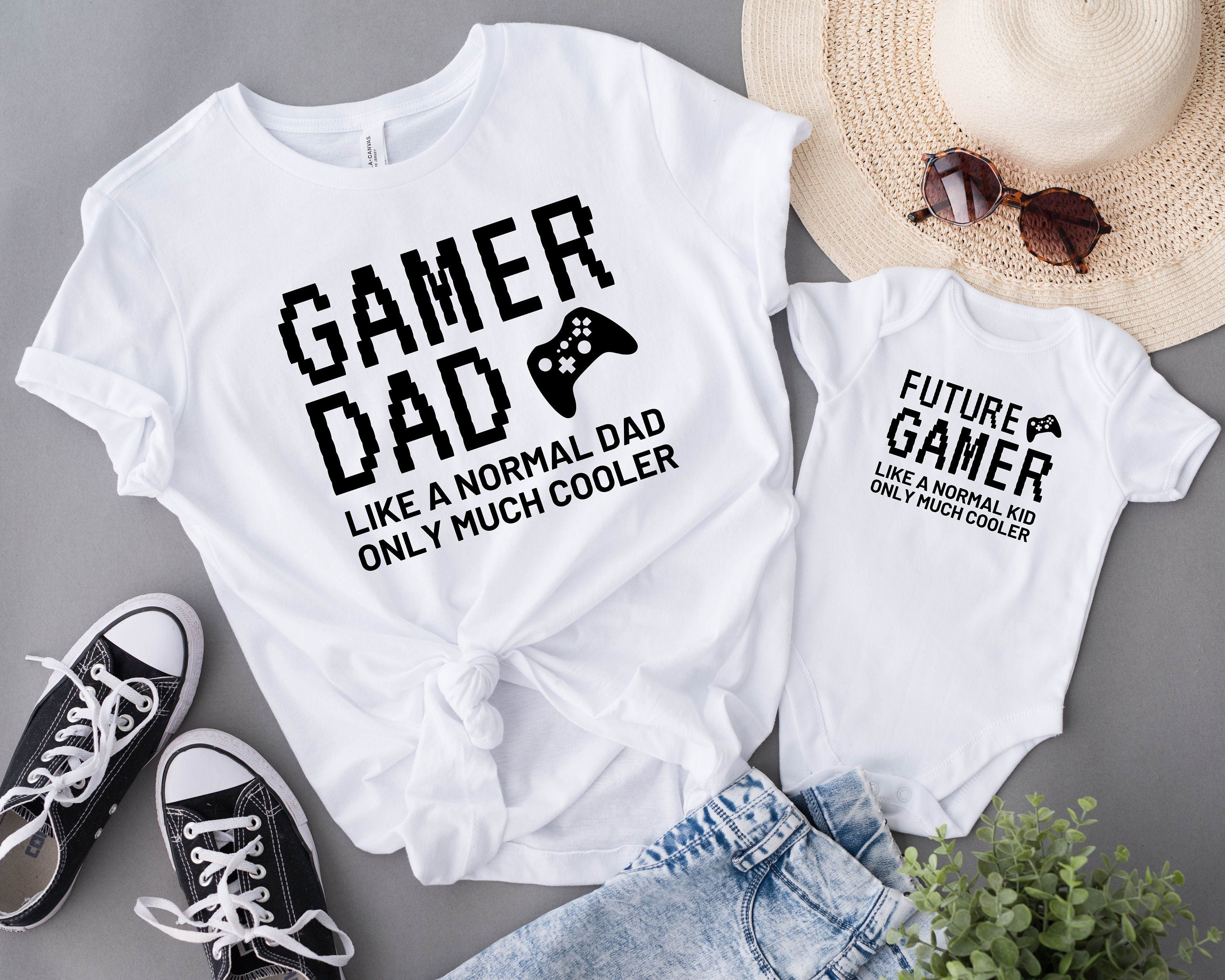 Father and Baby Gaming Matching Shirt Future Gamer Onesie Etsy