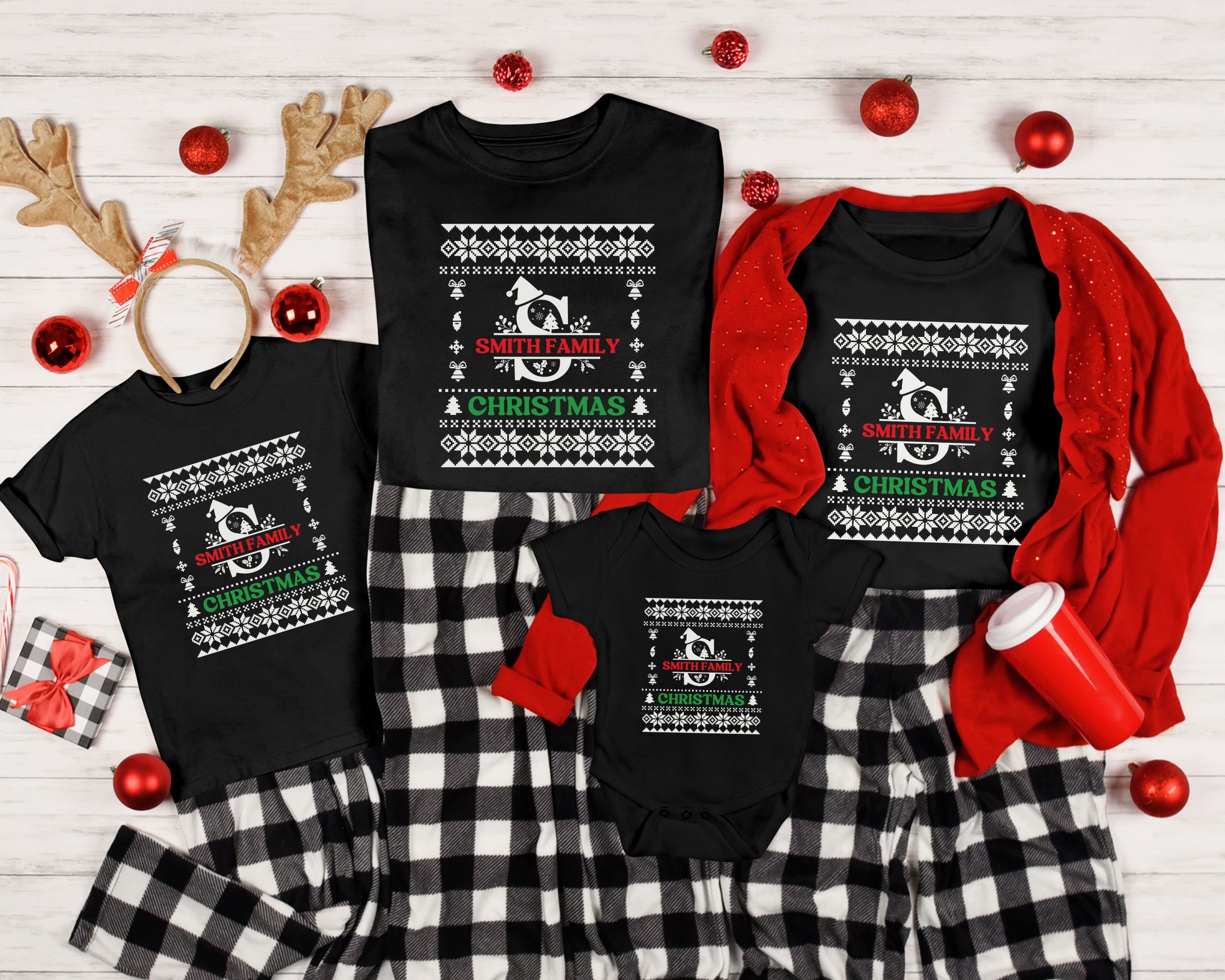 Custom Family Name Christmas Shirts, Personalized Family Christmas Shirts, Matching Christmas Shirts for Family, Ugly Christmas Shirts - Etsy Custom Family Name Christmas Shirts, Personalized Family Christmas Shirts, Matching Christmas Shirts for Family, Ugly Christmas Shirts - Etsy