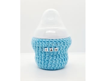 150ml Personalised Tommee Tippee baby bottle cover, Baby Bottle Warmer, Newborn baby gift, new mum gift,  baby shower gifts, bottle holder