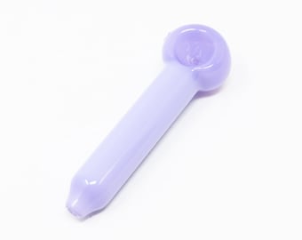 4&quot; Slime Lavender Purple Glass Hand Pipe