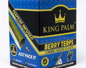 King Palm Berry Terps Handgerollte Blattschachtel