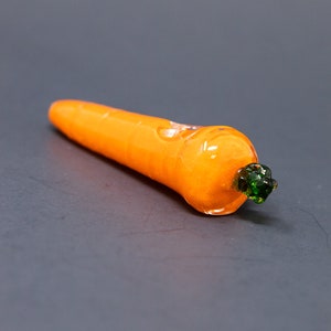 4 Carrot Glass Tobacco Pipe image 3