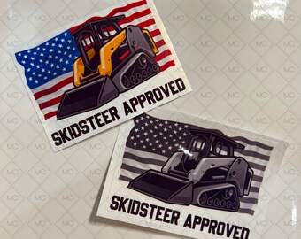 SkidSteer Approved Waterproof Vinyl Sticker