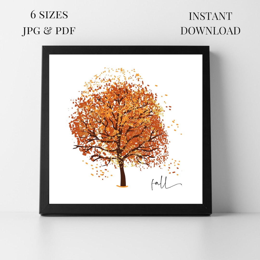 Fall Printable Wall Art, Fall Mantel Art, Fall Printable Pictures for