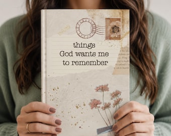 Christian Prayer Journal, Scripture Journal, Christian Gift for Girl, Bible Study Notes, Christian Affirmation Notebook, Church Journal