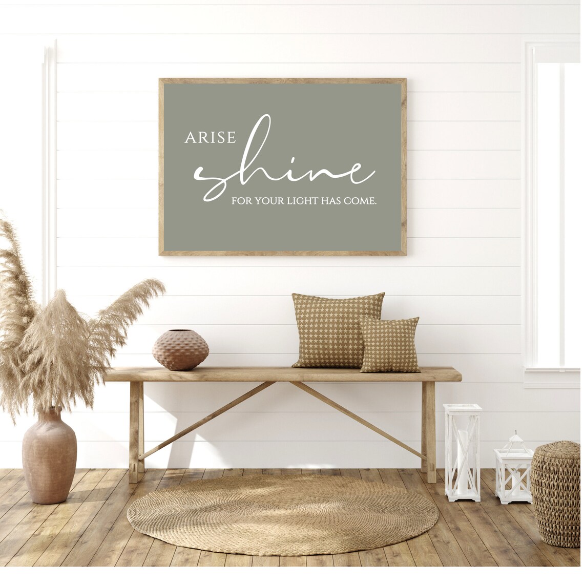 Arise Shine Isaiah 60 Wall Art Bible Verse Wall Art - Etsy