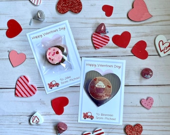 Editable Valentine Cards for Kids, Cookie Cards, Printable Valentine Cards, Valentine Cards for Kids at School, Editable Template Canva