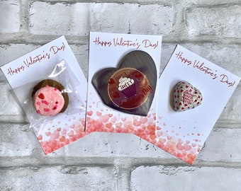 Printable Valentine Cards, Cookie Cards Valentine’s Day, Valentine Cards for Kids Classroom, For Friends, For Coworkers, Generic Heart Card