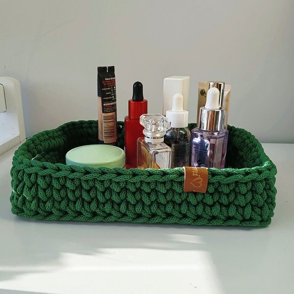 Perfume holder, cosmetics box,desk jewelry organizer, makeup organizer, makeup brush holder, bathroom organizer, rectangular basket tray,