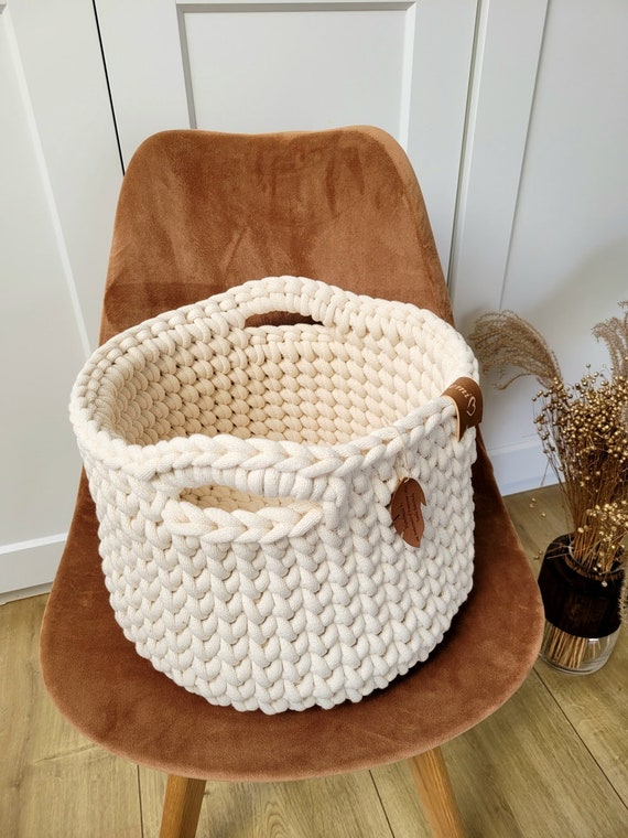 Boho blanket basket hotsell