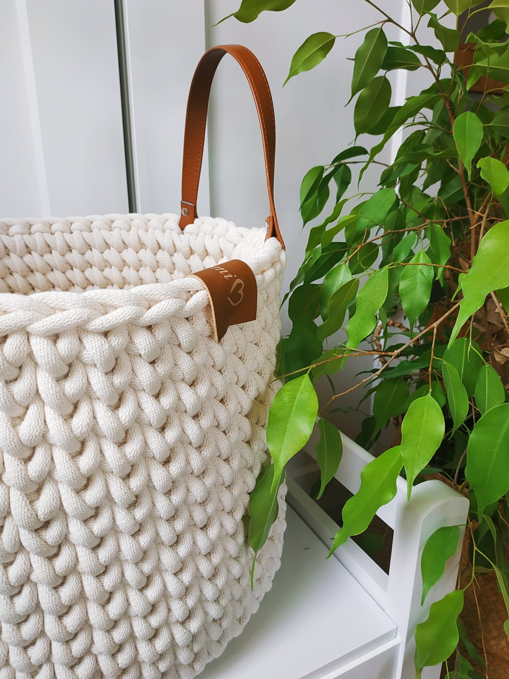 Cotton Rope Basket - Premium Blanket Basket Living Room