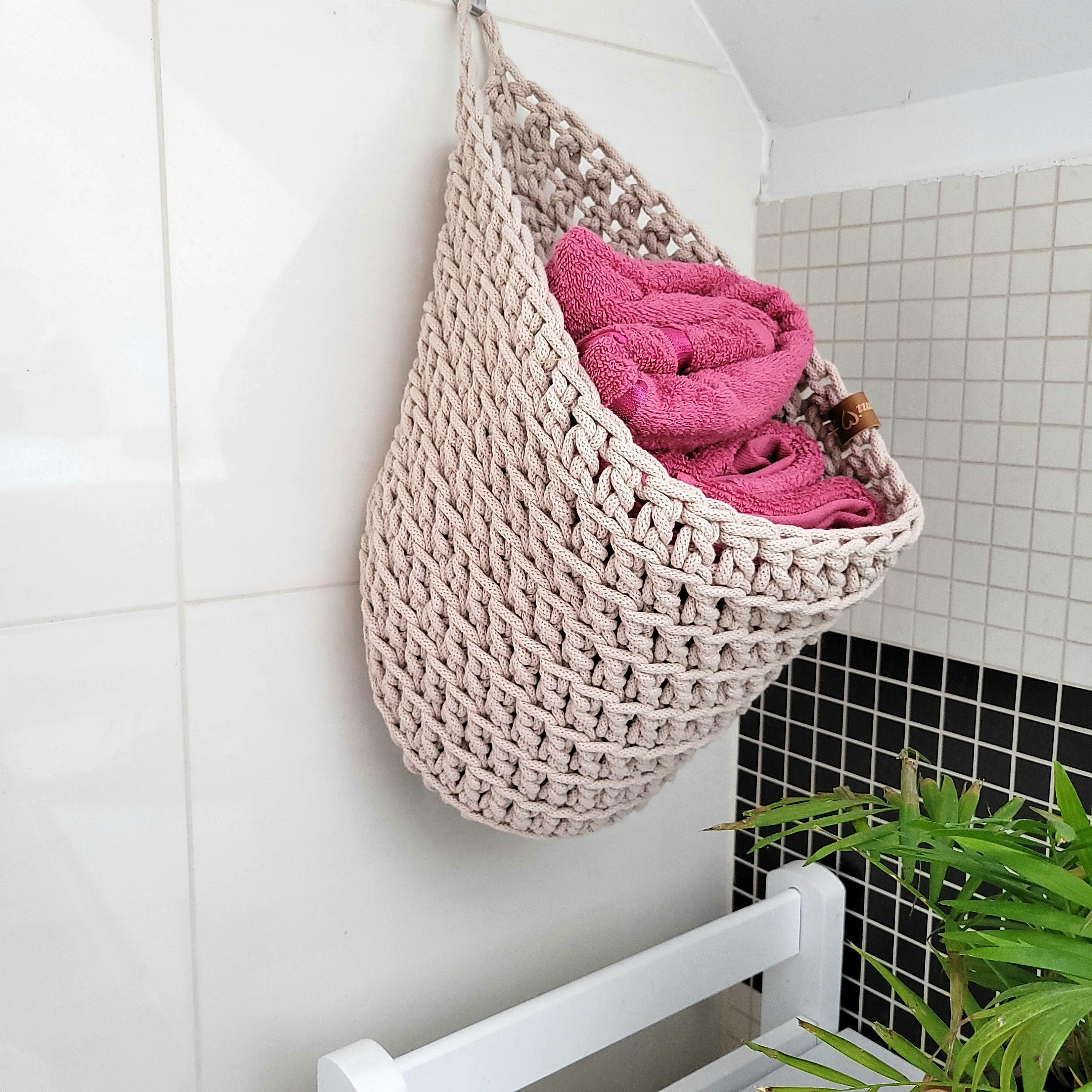 Towel bar hanging baskets best sale