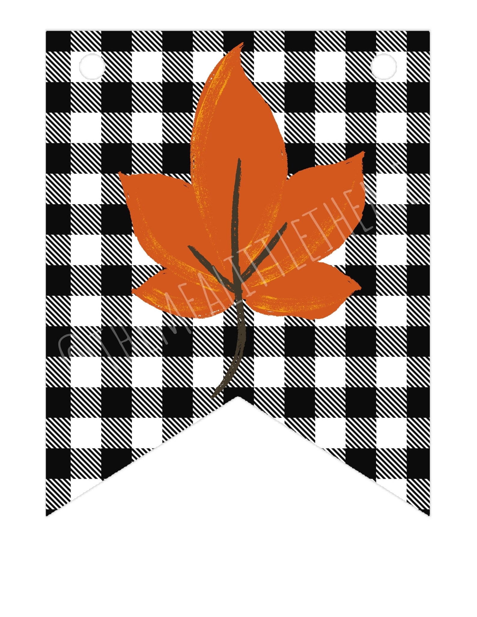 Happy Fall Flag Banner Autumn Bunting Fall Wall Printable - Etsy