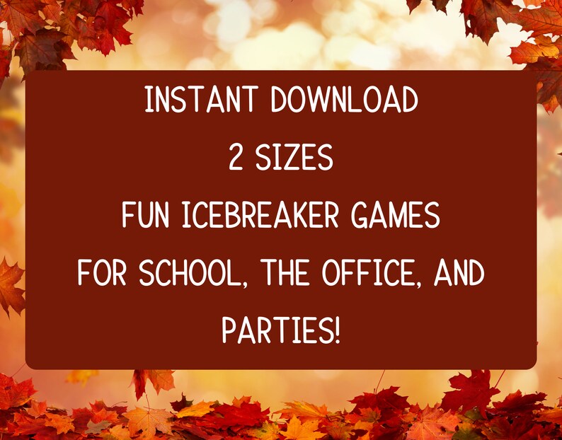 Printable 10 Fall Game Bundle, Printable Fall Games for Adults and Kids ...