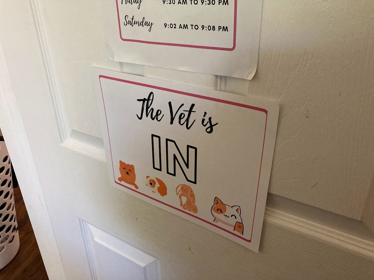 Veterinarian Dramatic Play Set Printables and Templates - Etsy
