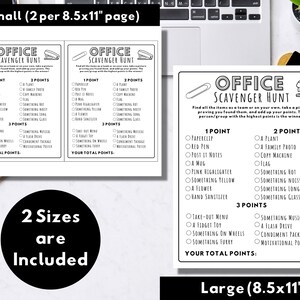 Office Scavenger Hunt Printable Game, Work Party Activity, Team ...