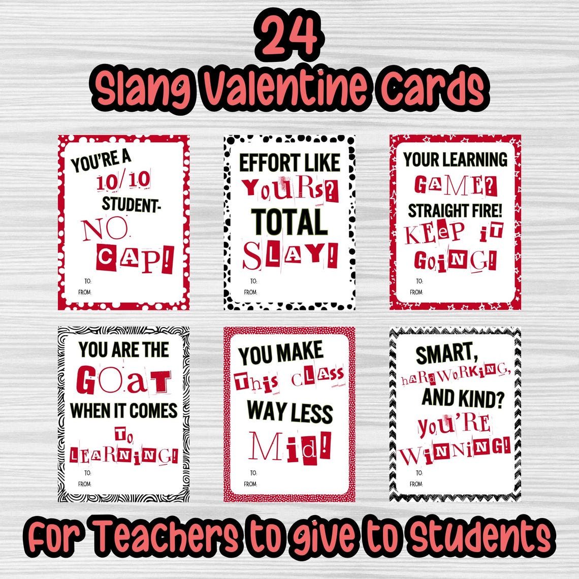 Printable Valentine’s Day Cards for Teachers to Give Students – Fun ...