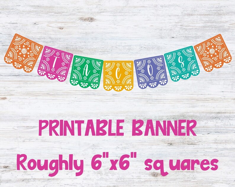 Taco Bar Kit Instant Download Printable Make Your Own Tacos Etsy