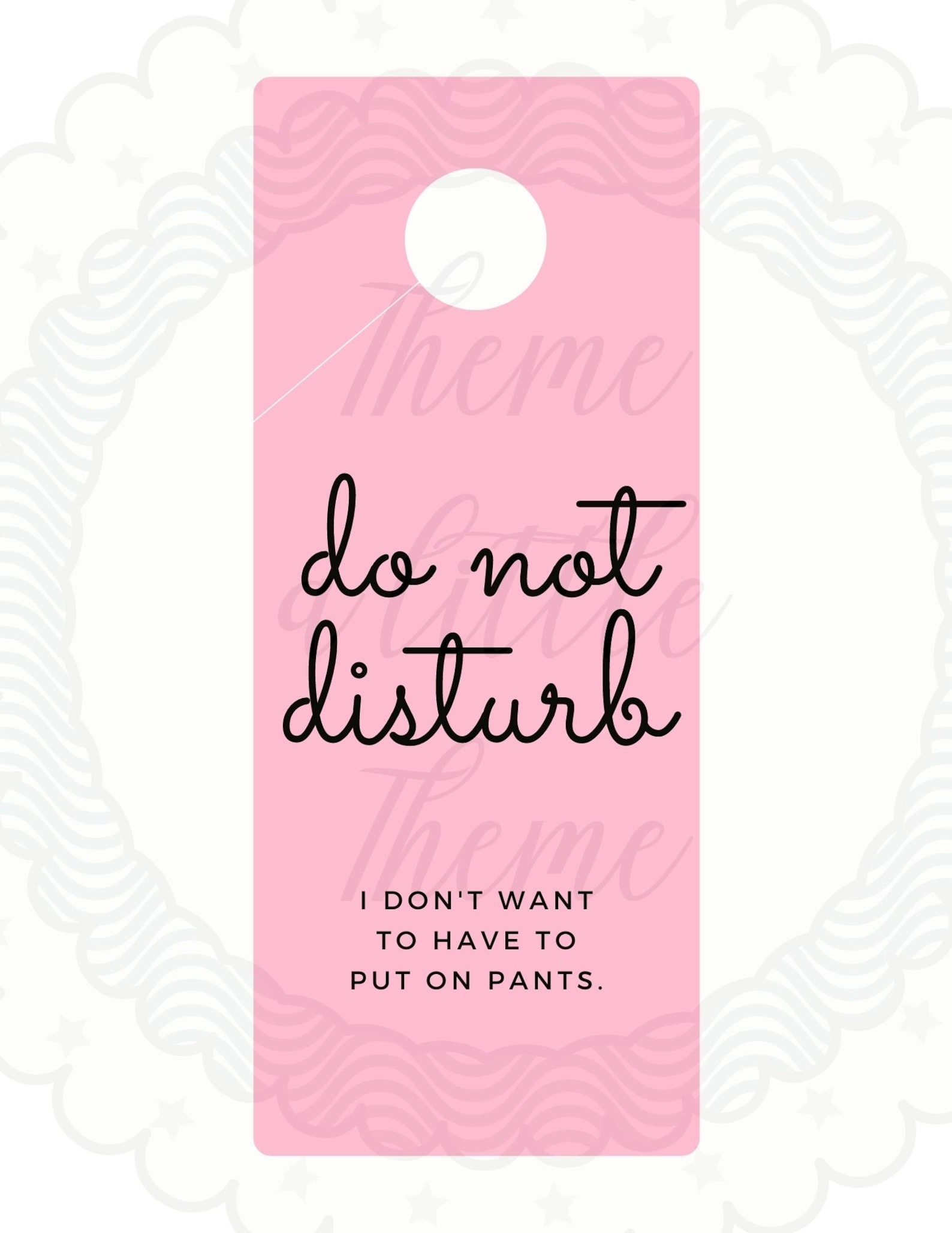 Funny Do Not Disturb Door Hanger Printable Door Hanger Sign Etsy