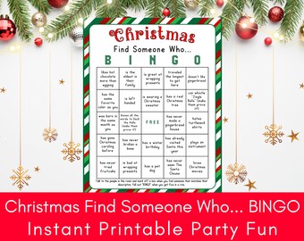 Weihnachtsbingo, 50 Druckbare Bingokarten Für Kinder Erwachsene, Einfaches Lustiges Weihnachtsspiel, Weihnachtsaktivität, Weihnachtsferienklasse Partyspiel