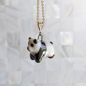 Pepper the Panda Pendant, with Luster image 4