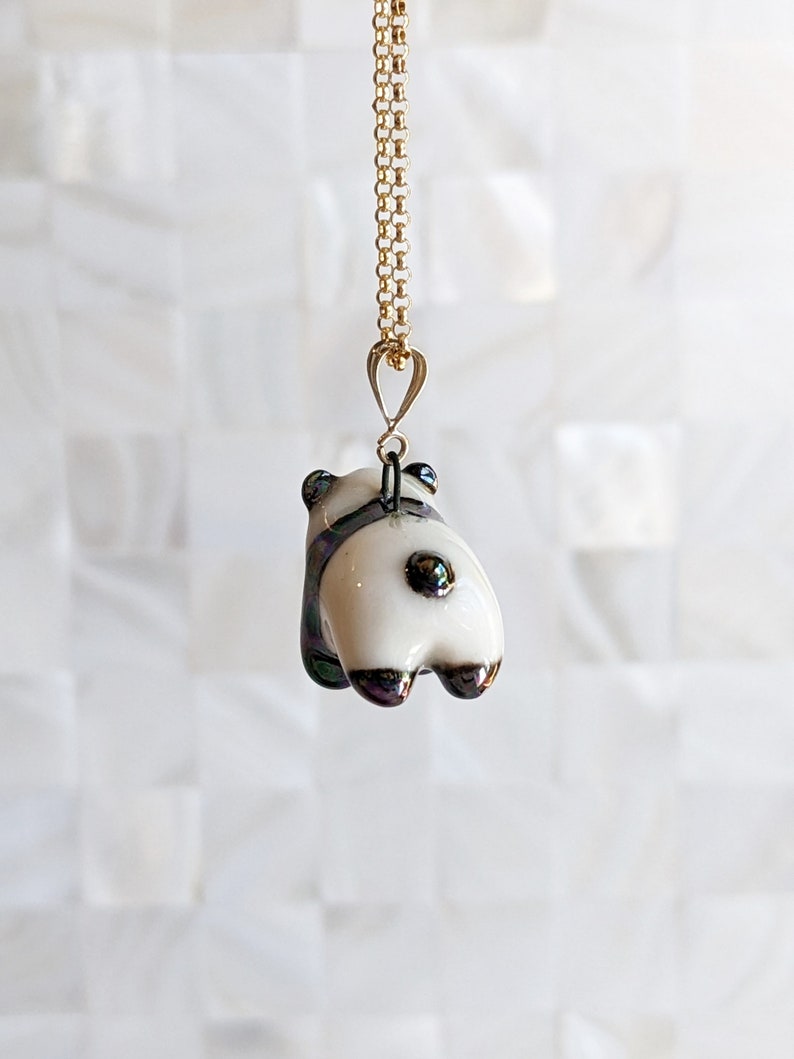 Pepper the Panda Pendant, with Luster image 5